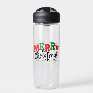 Merry Christmas Framed Design-80716 Water Bottle