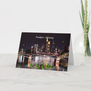 Merry Christmas, Frankfurt, Germany Card