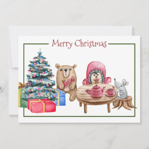 Merry Christmas Friends Flat Holiday Card