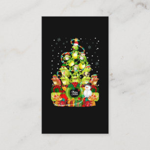 Merry Christmas Frog Christmas Tree Xmas Frogs Business Card