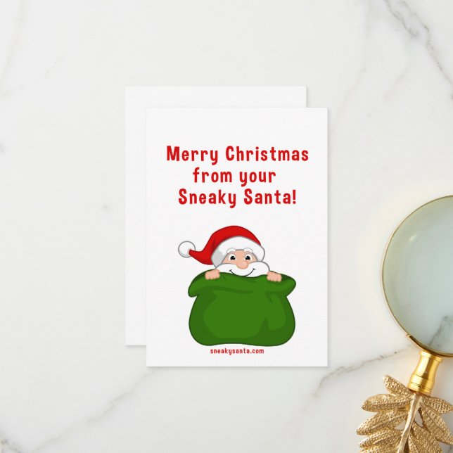 Merry Christmas from 3.5" x 5" card with envelope (Front/Back In Situ)