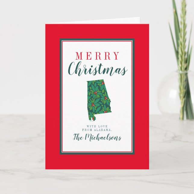 Merry Christmas from Alabama Card (Front)