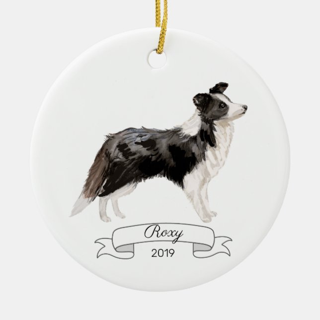Merry Christmas from All of Us! Ceramic Tree Decoration (Front)