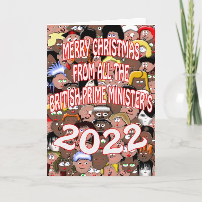 merry Christmas from all the British prime ministe Holiday Card (Front)