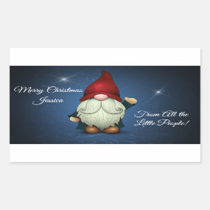 Merry Christmas from All the Little People Rectangular Sticker