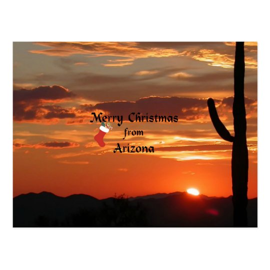 Merry Christmas from Arizona Postcard