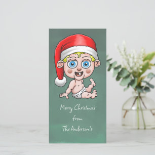 Merry Christmas from Baby Santa Holiday Card