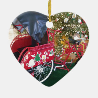 Merry Christmas from Bali Indonesia Ceramic Tree Decoration