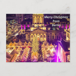 Merry Christmas from Berlin, Germany  Holiday Postcard