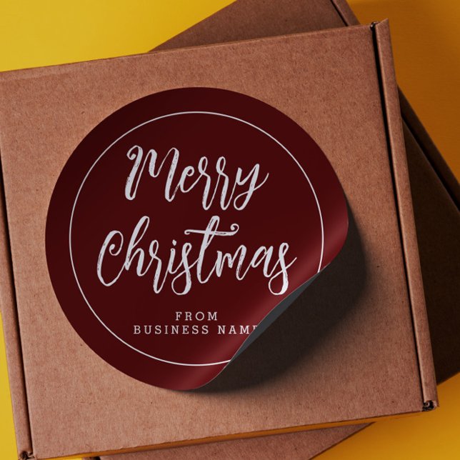 Merry Christmas From Business Name Sticker (Creator Uploaded)
