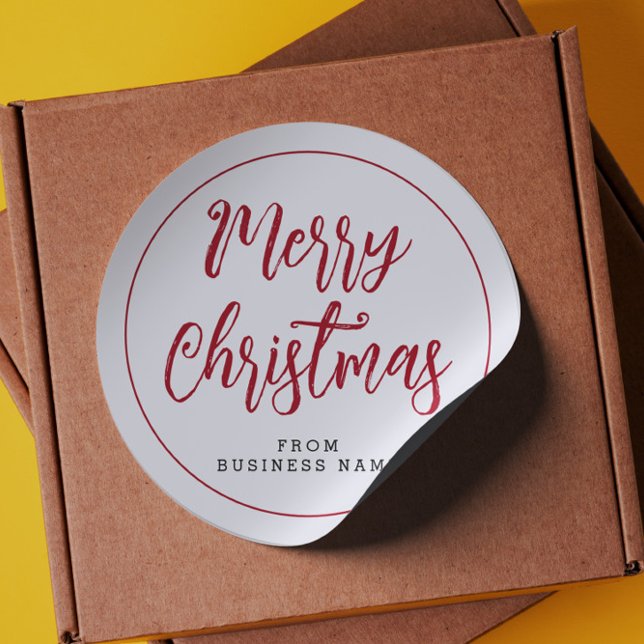 Merry Christmas From Business Name Sticker (Creator Uploaded)