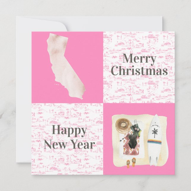 Merry Christmas from California Square Photo Card (Front)