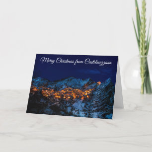Merry Christmas from Castelmezzano Italy Card