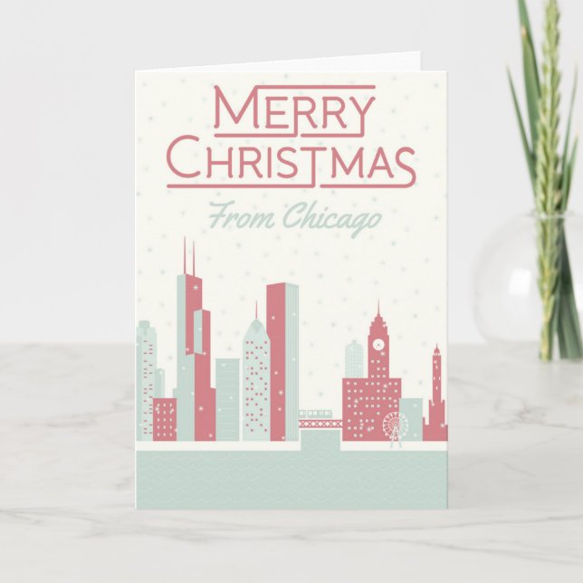 Merry Christmas from Chicago Card (Front)