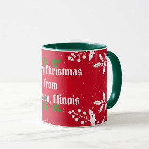 Merry Christmas from Chicago, Illinois Mug