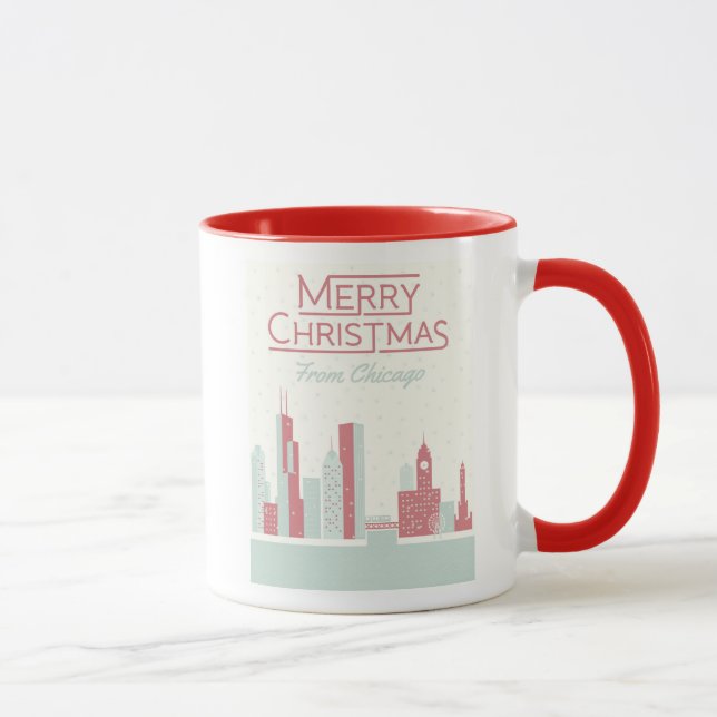 Merry Christmas from Chicago Mug (Right)