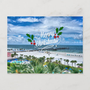Merry Christmas from Clearwater Beach Postcard
