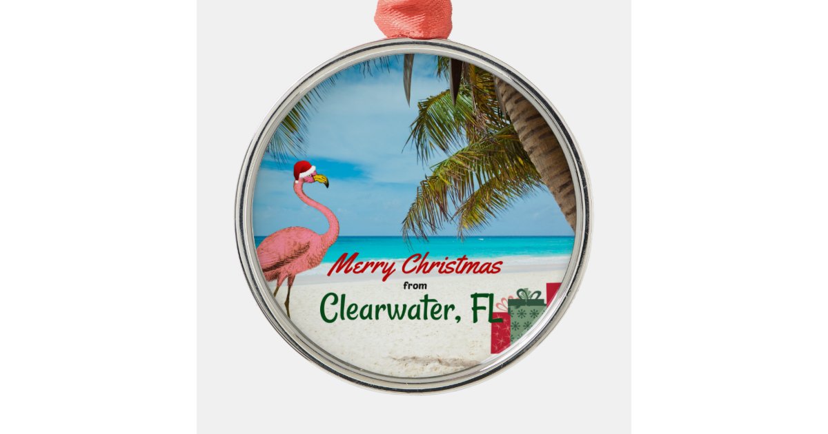 Merry Christmas from Clearwater, FL Christmas Ornament | Zazzle.co.uk