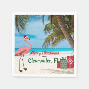 Merry Christmas from Clearwater, FL Napkin