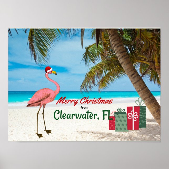 Merry Christmas from Clearwater, FL Poster (Front)