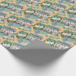 Merry Christmas from Colorado Vintage Wrapping Paper<br><div class="desc">Merry Christmas from Colorado vintage postcard pattern. The letters are filled with Colorado scenes and the state capitol and state flower are shown.</div>