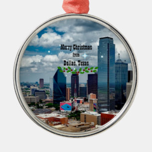 Merry Christmas from Dallas, Metal Tree Decoration