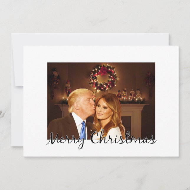 Merry Christmas from Donald and Melania Holiday Card (Front)