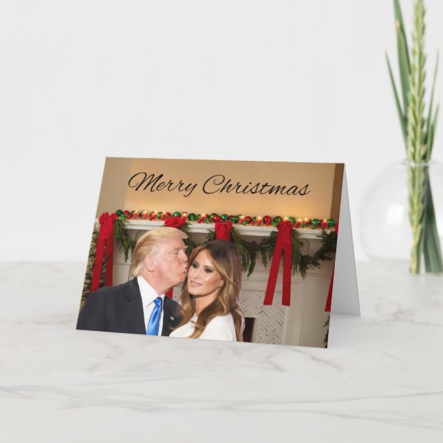 Merry Christmas from Donald and Melania Holiday Card (Front)