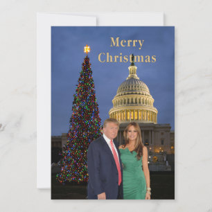 Merry Christmas from Donald and Melania Holiday Card