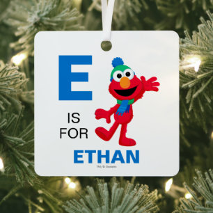 Merry Christmas from Elmo Metal Tree Decoration