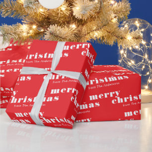 Merry Christmas From Family Wrapping Paper