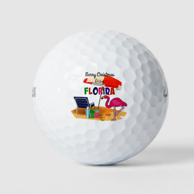 Merry Christmas from Florida Golf Balls (Front)