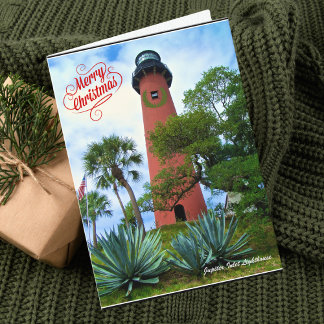 Merry Christmas from Florida Jupiter Lighthouse Holiday Card