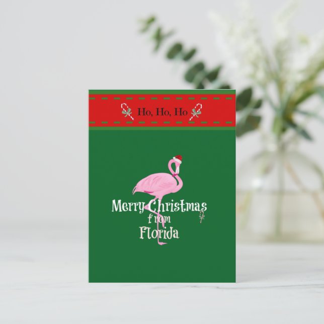 Merry Christmas from Florida Postcard (Standing Front)