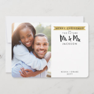 Merry Christmas From Future Mr. & Mrs. Photo Card