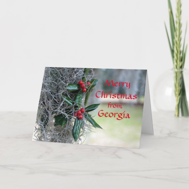 Merry Christmas from Georgia Holiday Card (Front)