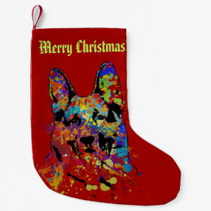 Merry Christmas from German Shepherd Small Christmas Stocking