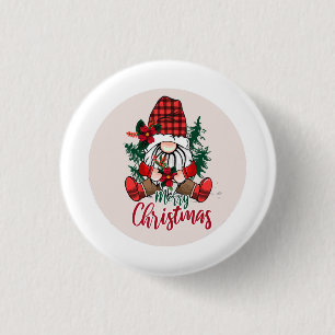Merry Christmas from Gnome! 3 Cm Round Badge
