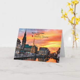 Merry Christmas from Hamburg, Germany Card