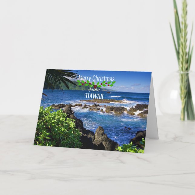 Merry Christmas from Hawaii Card (Front)