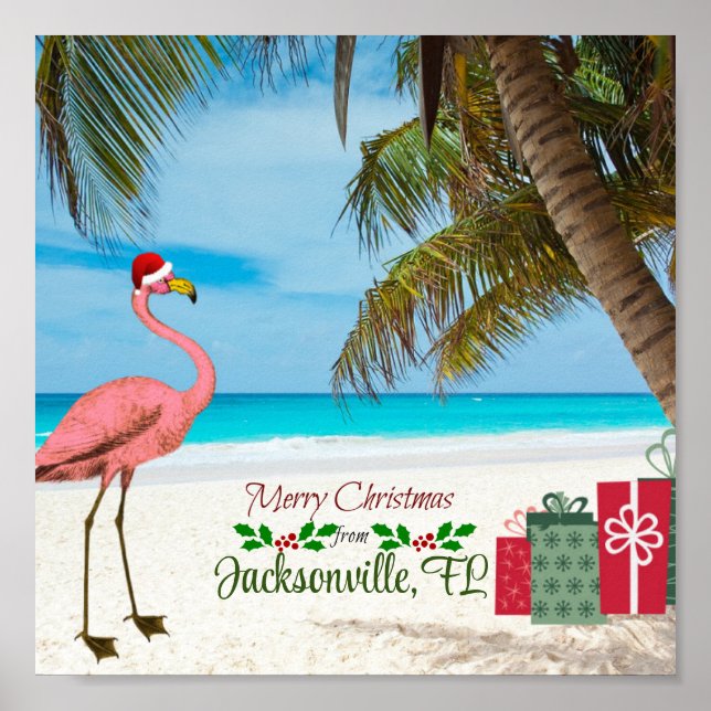 Merry Christmas from Jacksonville, FL Poster (Front)