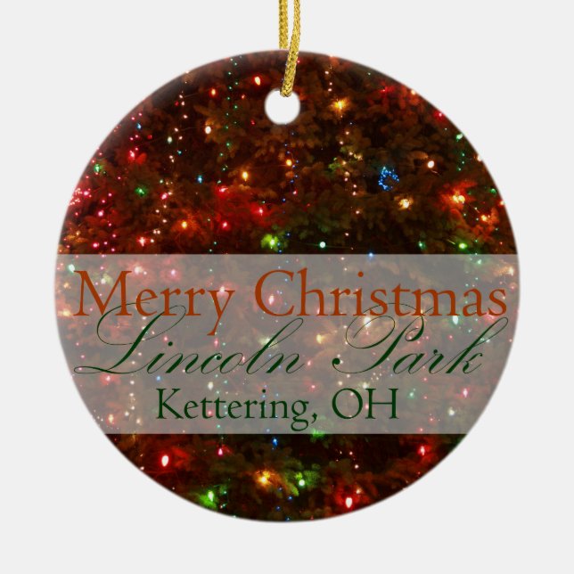 Merry Christmas from Kettering, Ohio 2015 Ornament (Front)