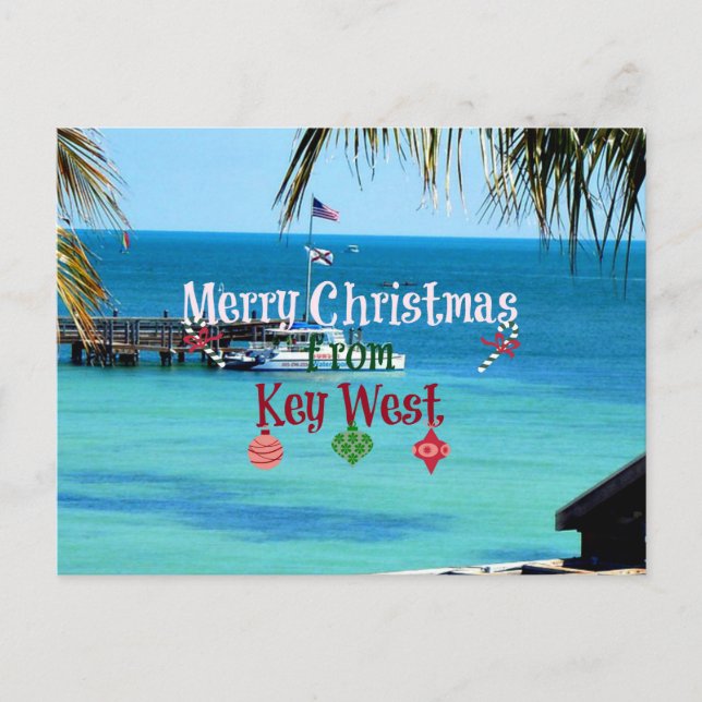 Merry Christmas from Key West Holiday Postcard (Front)