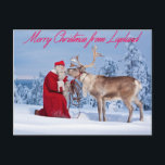 Merry Christmas from Lapland Holiday Postcard<br><div class="desc">.</div>