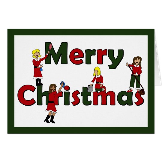 Merry Christmas from maid service Card
