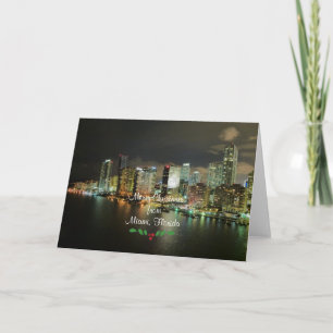 Merry Christmas from Miami, Florida Card