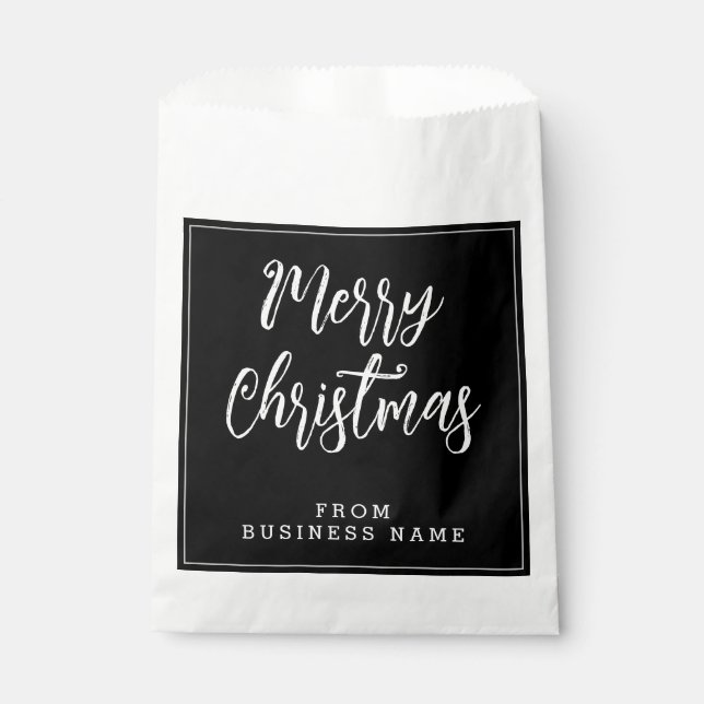 Merry Christmas From | Mini Small Paper Bags (Front)