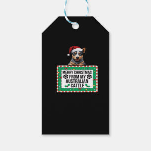 Merry Christmas From My Australian Cattle Classic  Gift Tags