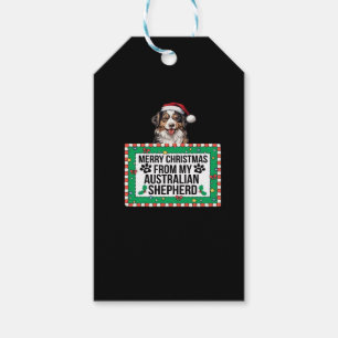 Merry Christmas From My Australian Shepherd Classi Gift Tags