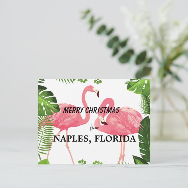 Merry Christmas from Naples, Florida Postcard (Standing Front)